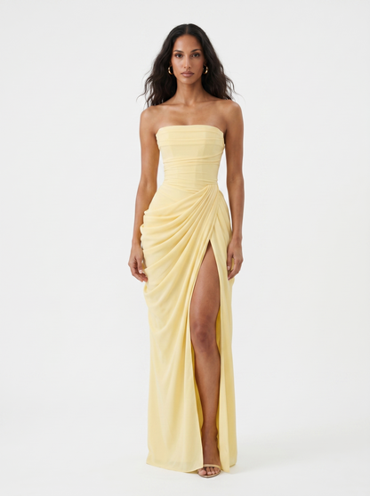 Sira | The Ethereal Cascading Midnight Gala Gown