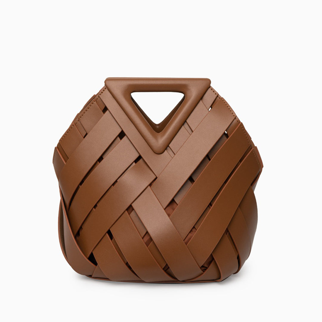Elara | The Sculpted Intricate-Weave Origami Handbag
