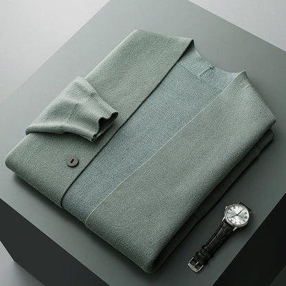 Julion | The Premium Merino Blend Varsity Knit Cardigan