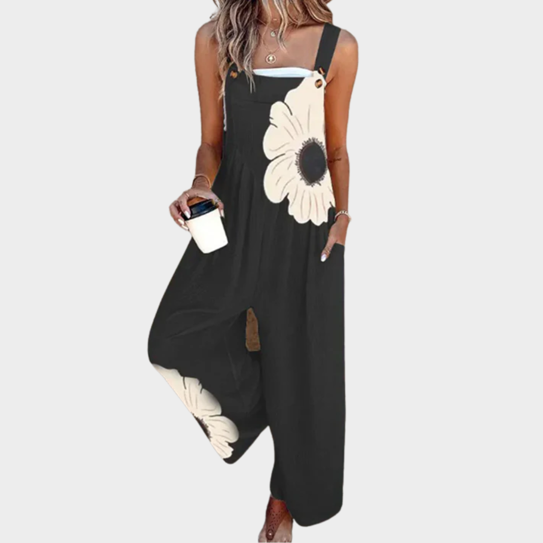 Sanne | The Relaxed Floral Dungaree Jumps