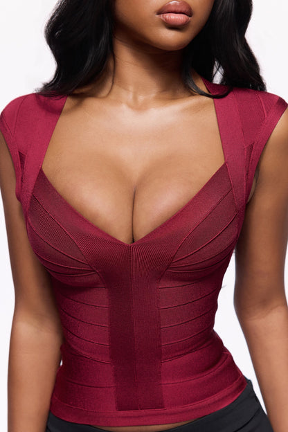 Baby | The Sculpted V-Neck Premium Bandage Top