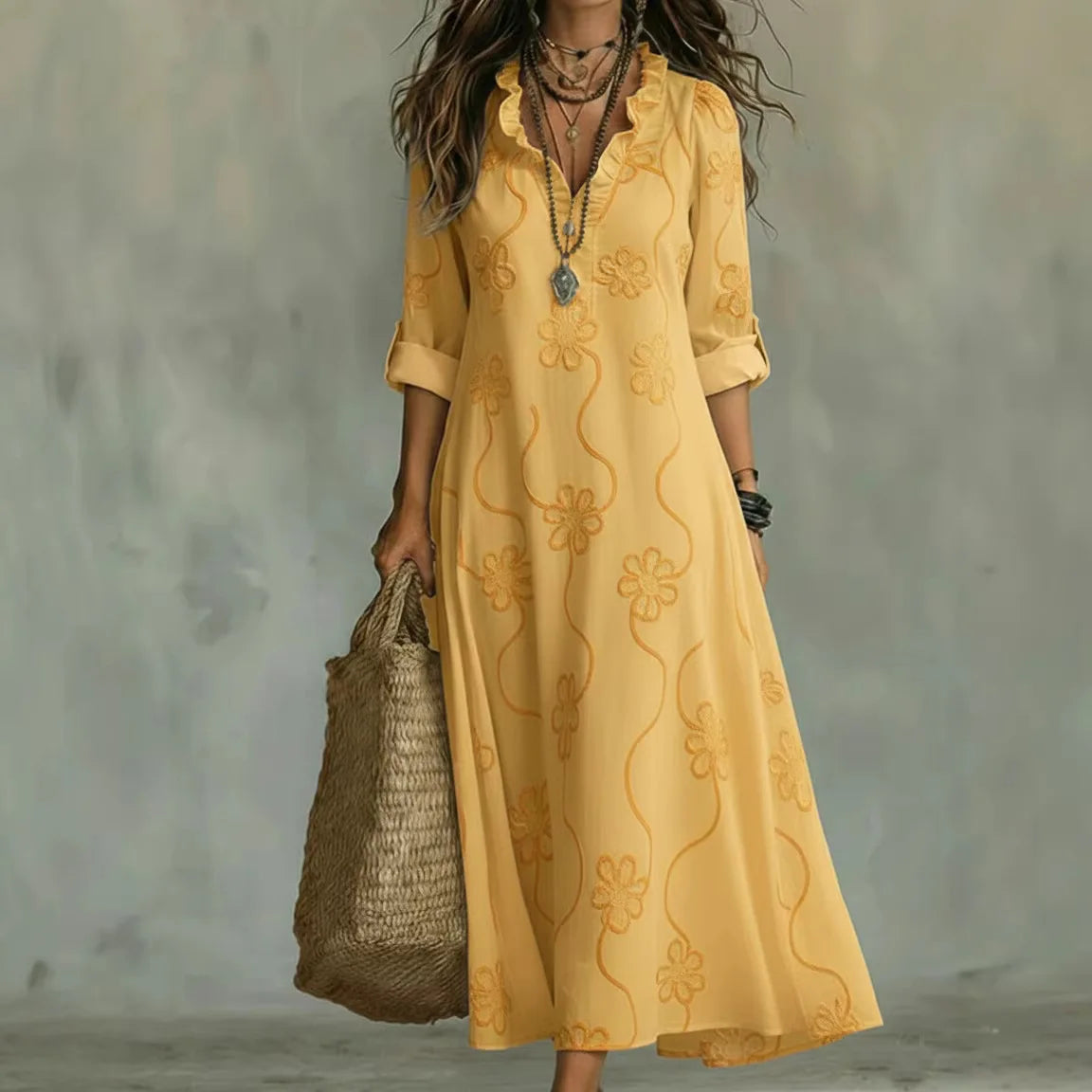 Sienna | The Flowing Floral Summer Shirt Dress