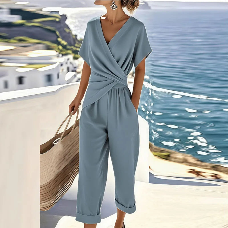 Colleen | The Coastal Wrap-Front Kinetic Two-Piece Set