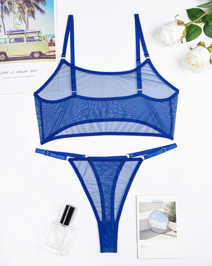 Camisole | The Adjustable See-Through Mesh Lingerie Set