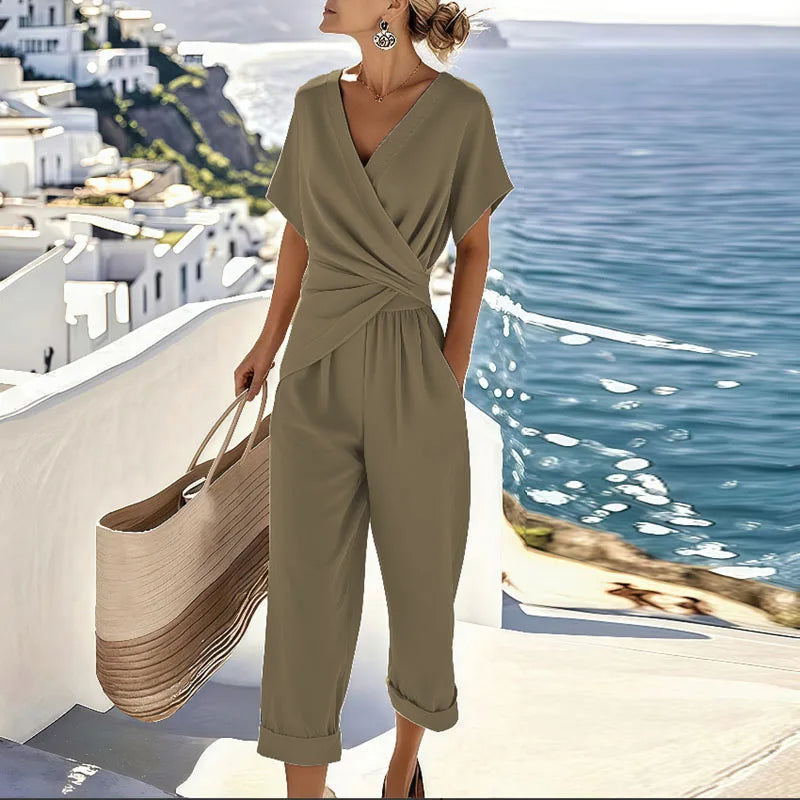 Colleen | The Coastal Wrap-Front Kinetic Two-Piece Set