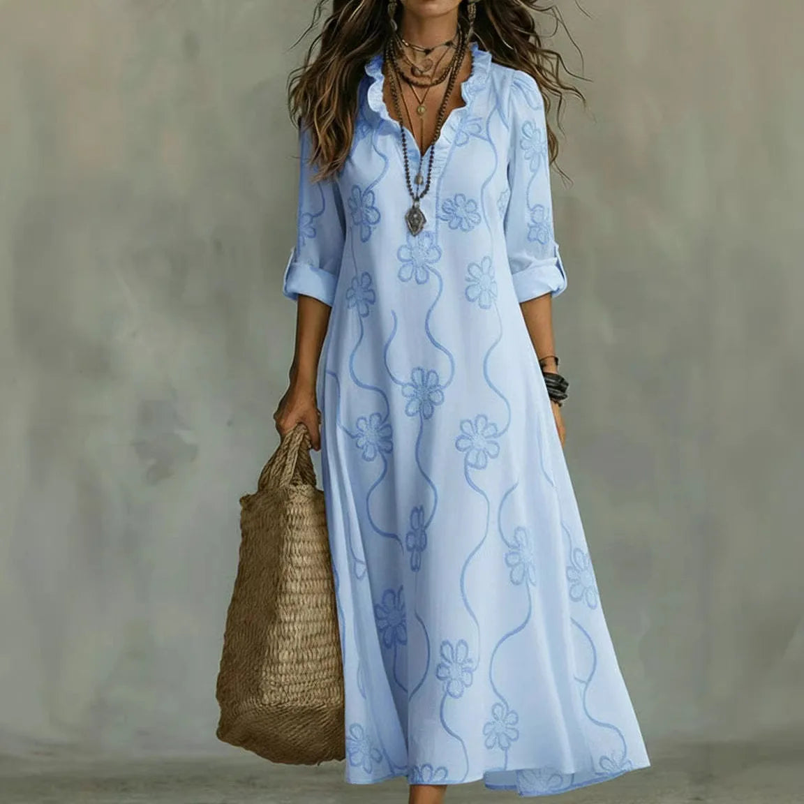 Sienna | The Flowing Floral Summer Shirt Dress