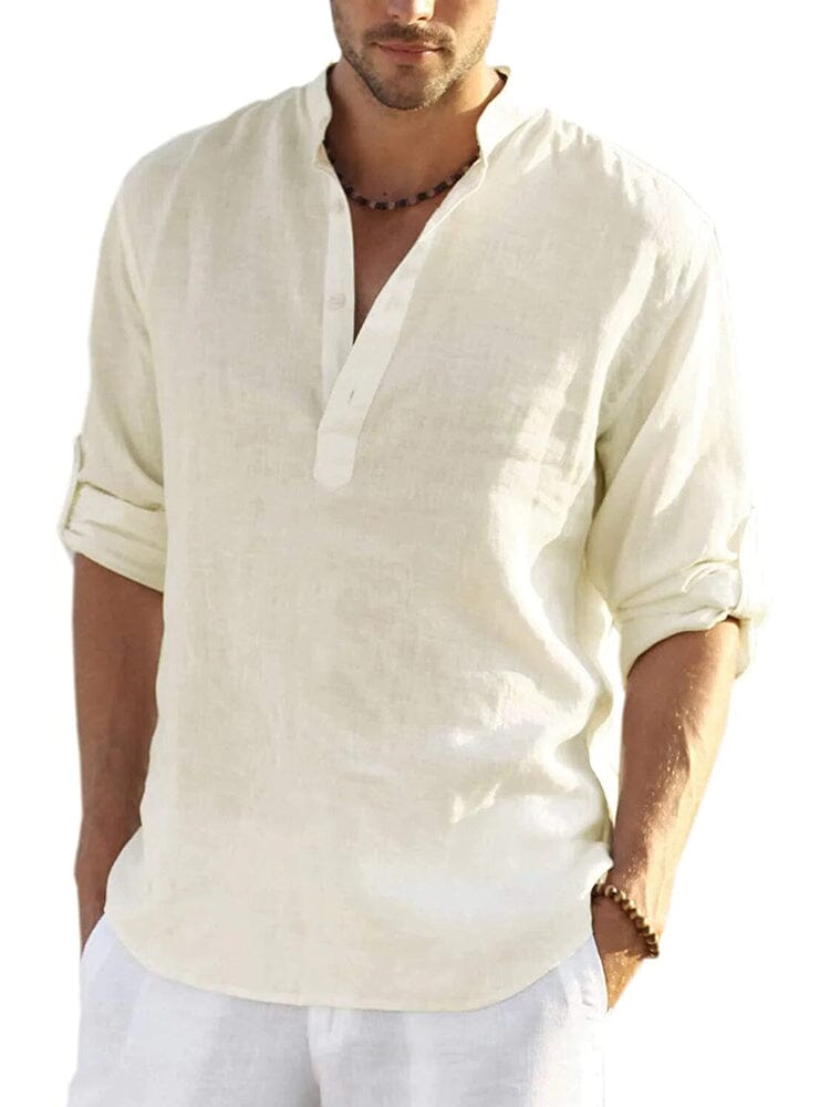 Henley | The Premium Cotton-Hemp Casual Artisan Shirt