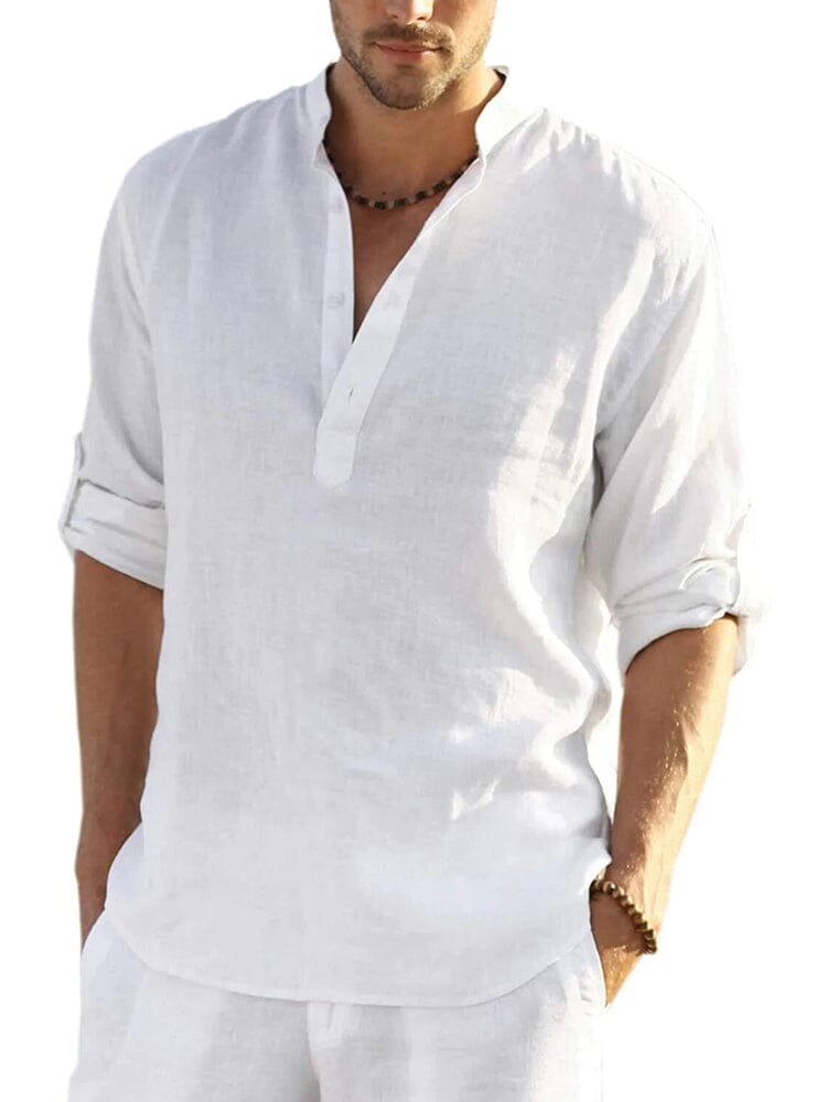 Henley | The Premium Cotton-Hemp Casual Artisan Shirt