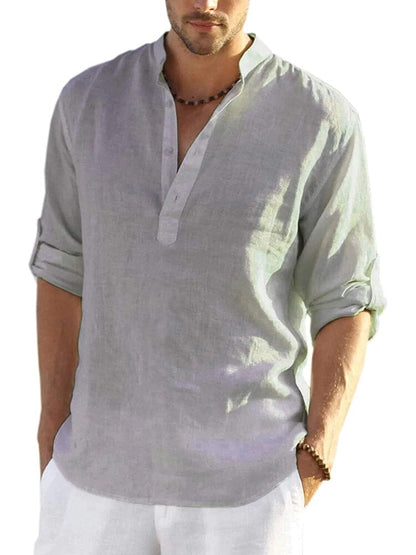 Henley | The Premium Cotton-Hemp Casual Artisan Shirt