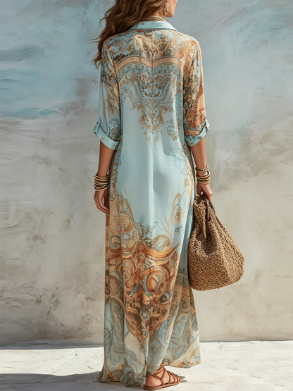 Cleo | The Mediterranean Linen-Style Shirt Dress