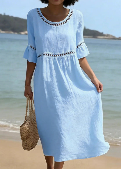Lena | The Romantic Lace-Trimmed Bohemian Breeze Dress
