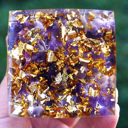 Olivenorma | The Amethyst Sphere Sacred Geometry Orgone Pyramid