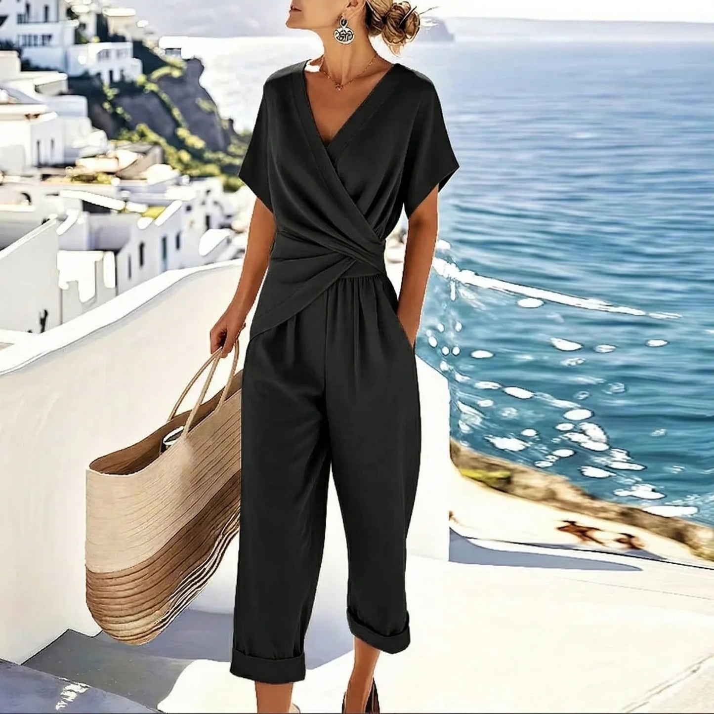 Colleen | The Coastal Wrap-Front Kinetic Two-Piece Set