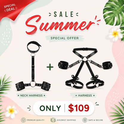 Sweeney | The Avant-Garde Synthetic Leather Bow Harness