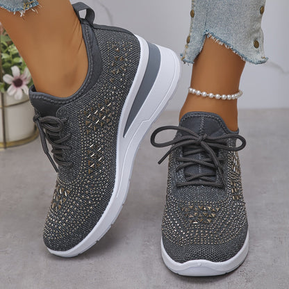 Owen | The Podiatric Cushion-Wedge Rhinestone Sneaker