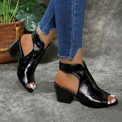 Roman | The Podiatric Tri-Point Cushion-Wedge Leather Slide