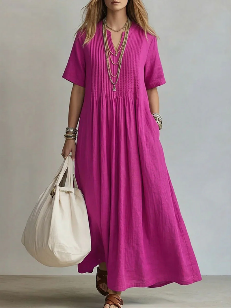 Noor | The Accordion-Pleated Fluid Summer Dress