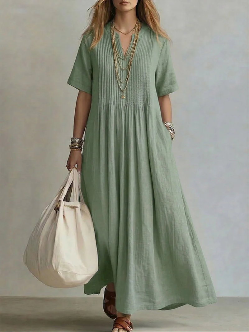 Noor | The Accordion-Pleated Fluid Summer Dress