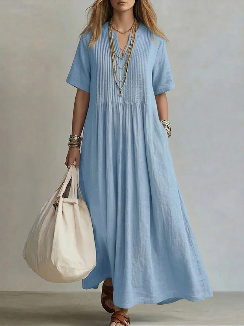 Noor | The Accordion-Pleated Fluid Summer Dress