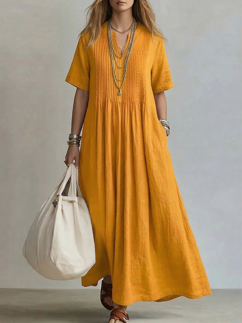 Noor | The Accordion-Pleated Fluid Summer Dress