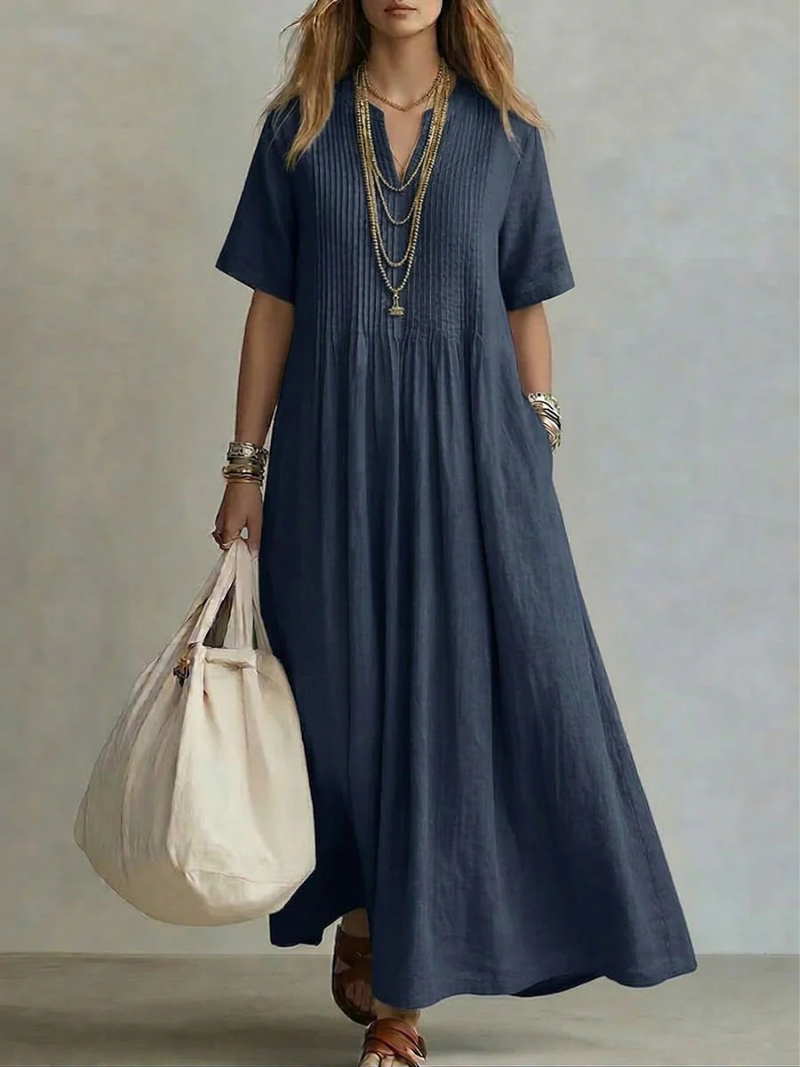 Noor | The Accordion-Pleated Fluid Summer Dress
