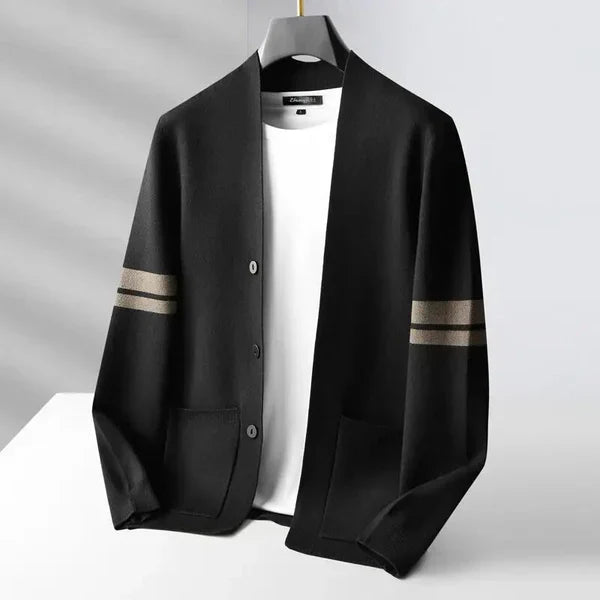 Julion | The Premium Merino Blend Varsity Knit Cardigan