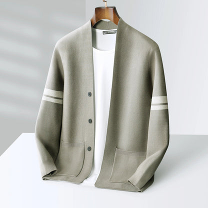Julion | The Premium Merino Blend Varsity Knit Cardigan