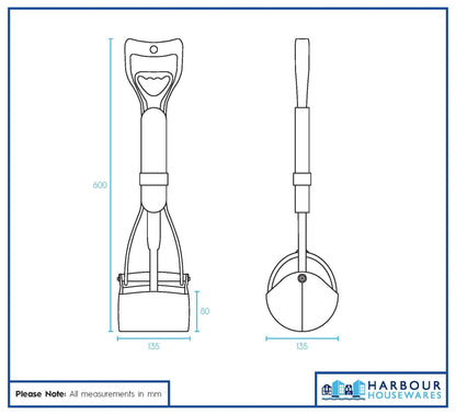 Pooper Scooper | The 60cm Foldable Long-Handle Waste Capture System