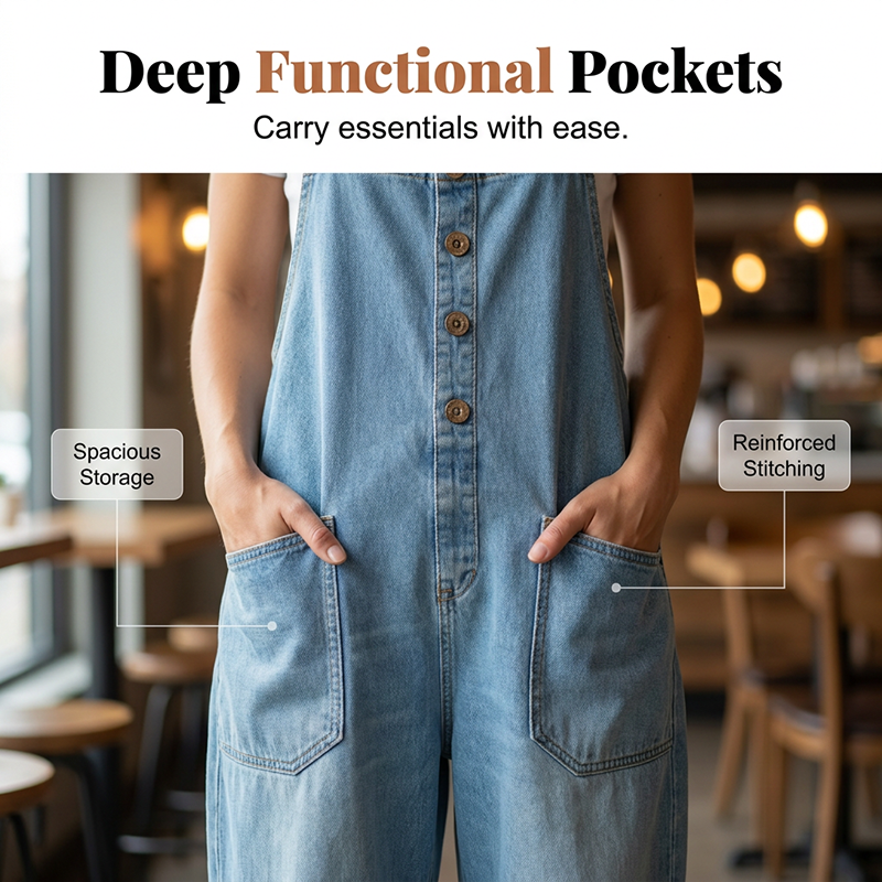 Camy | The Slouchy Vintage Denim Relaxed Dungaree