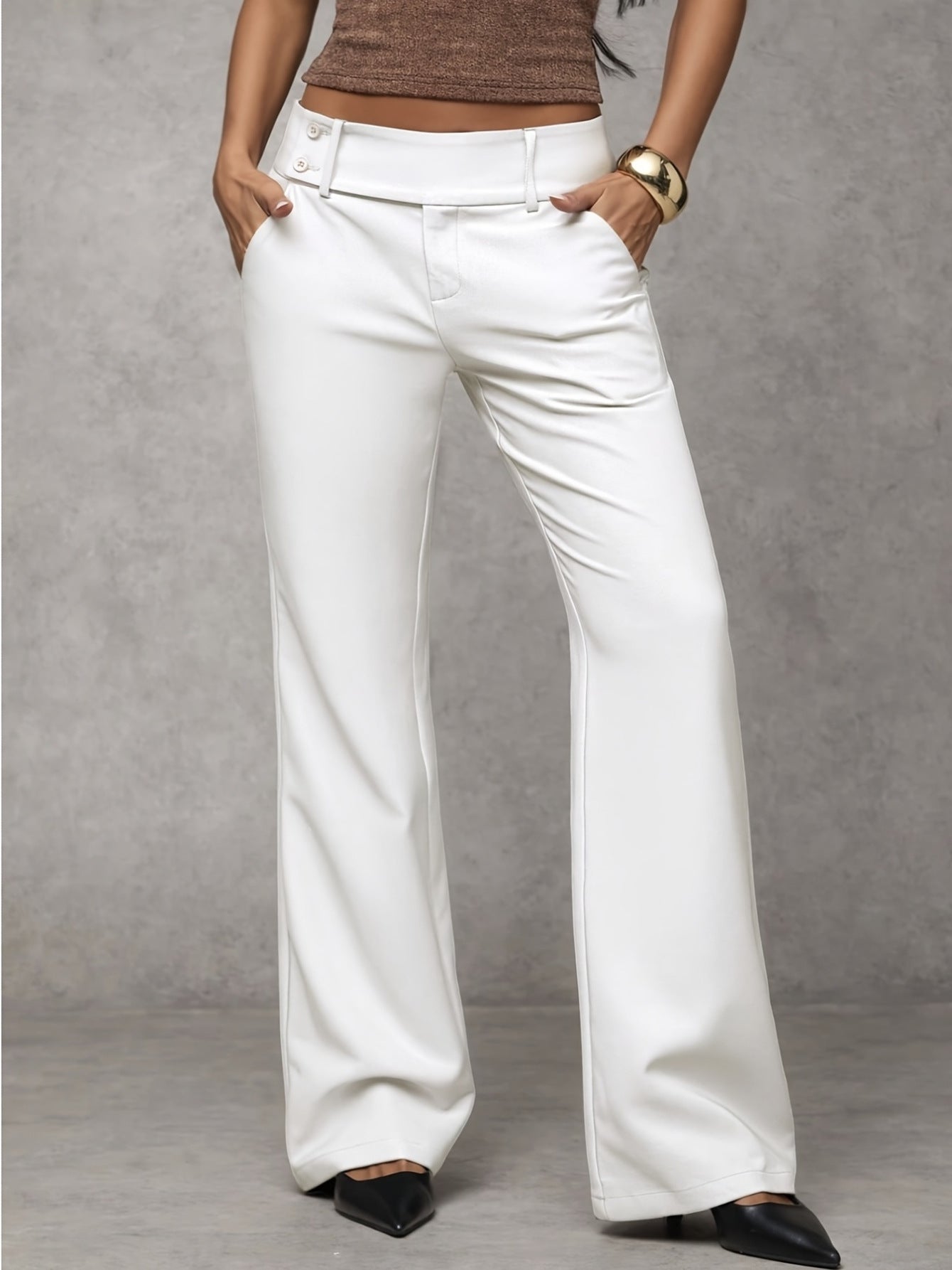 Duna | The High-Waisted Wide-Leg Tailored Trousers