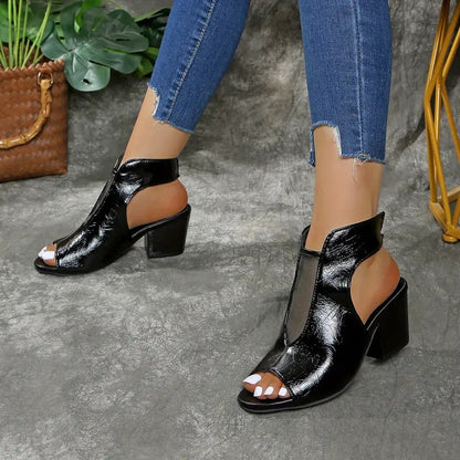 Roman | The Podiatric Tri-Point Cushion-Wedge Leather Slide