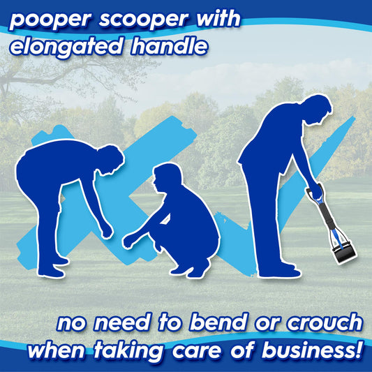 Pooper Scooper | The 60cm Foldable Long-Handle Waste Capture System