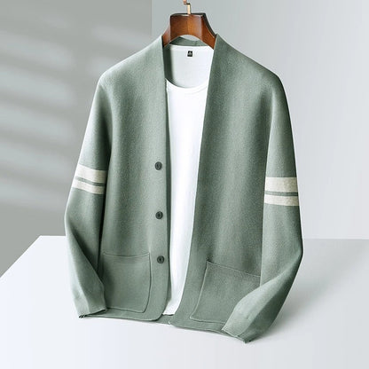 Julion | The Premium Merino Blend Varsity Knit Cardigan
