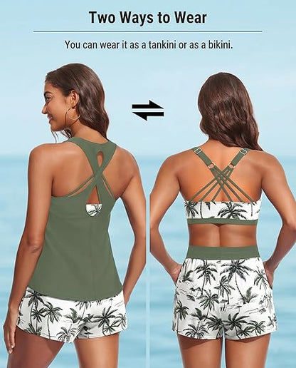 Amy | The Tri-Component Modular Active-Utility Tankini Set