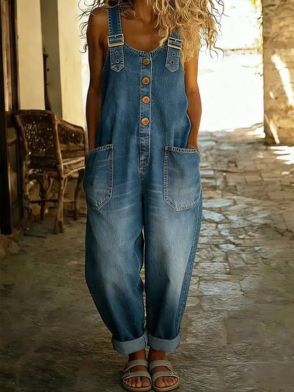 Camy | The Slouchy Vintage Denim Relaxed Dungaree