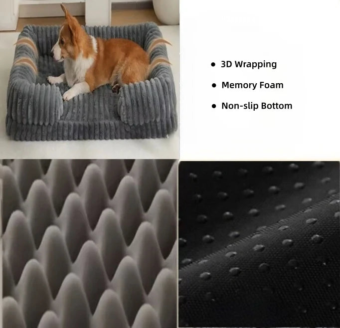 Pluto | The Orthopedic Memory Foam Dog Chaise Longue Bed