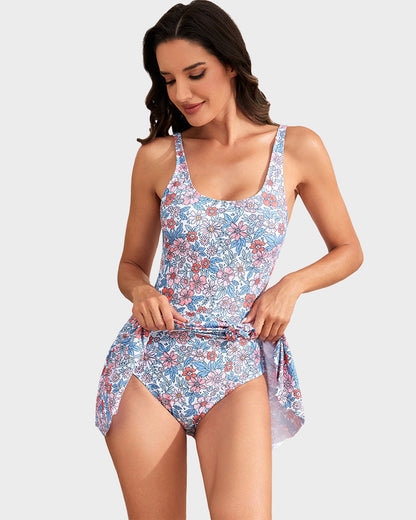 Romee | The Flounce-Skirt Side-Tie One-Piece Swimsuit