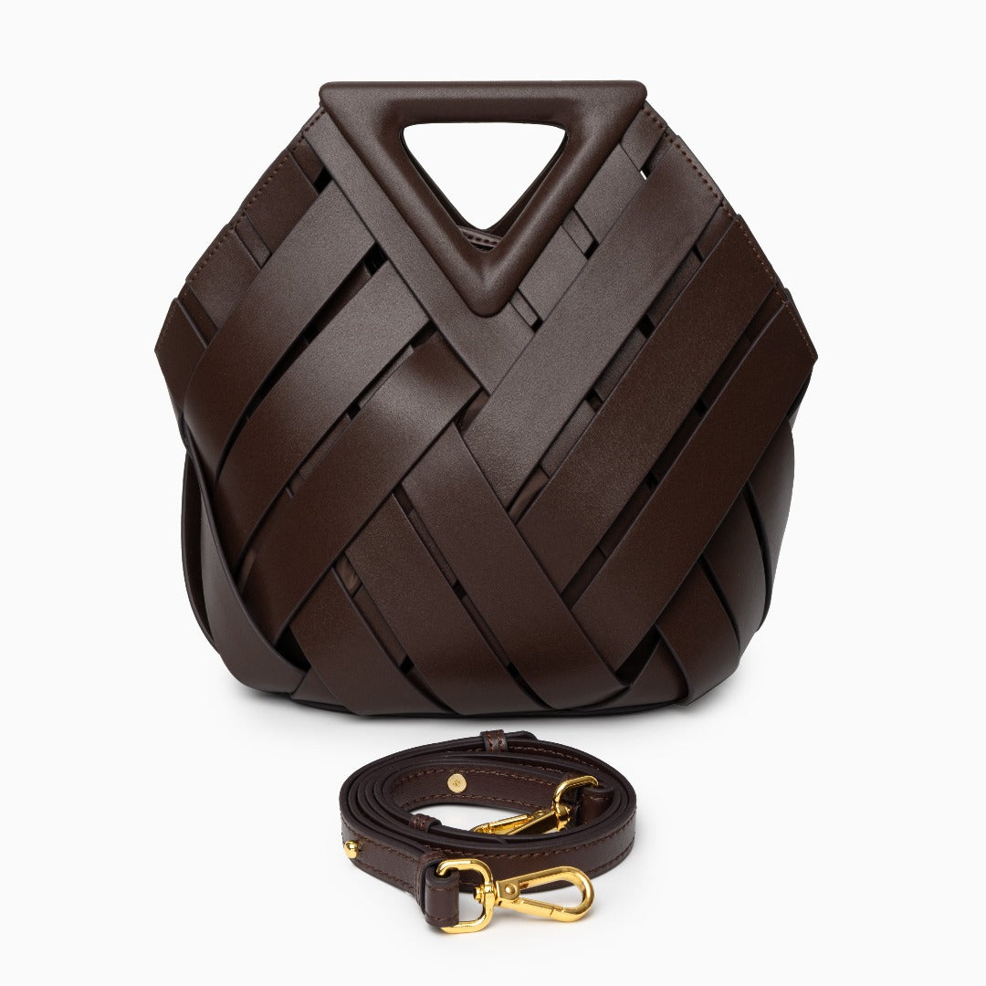 Elara | The Sculpted Intricate-Weave Origami Handbag