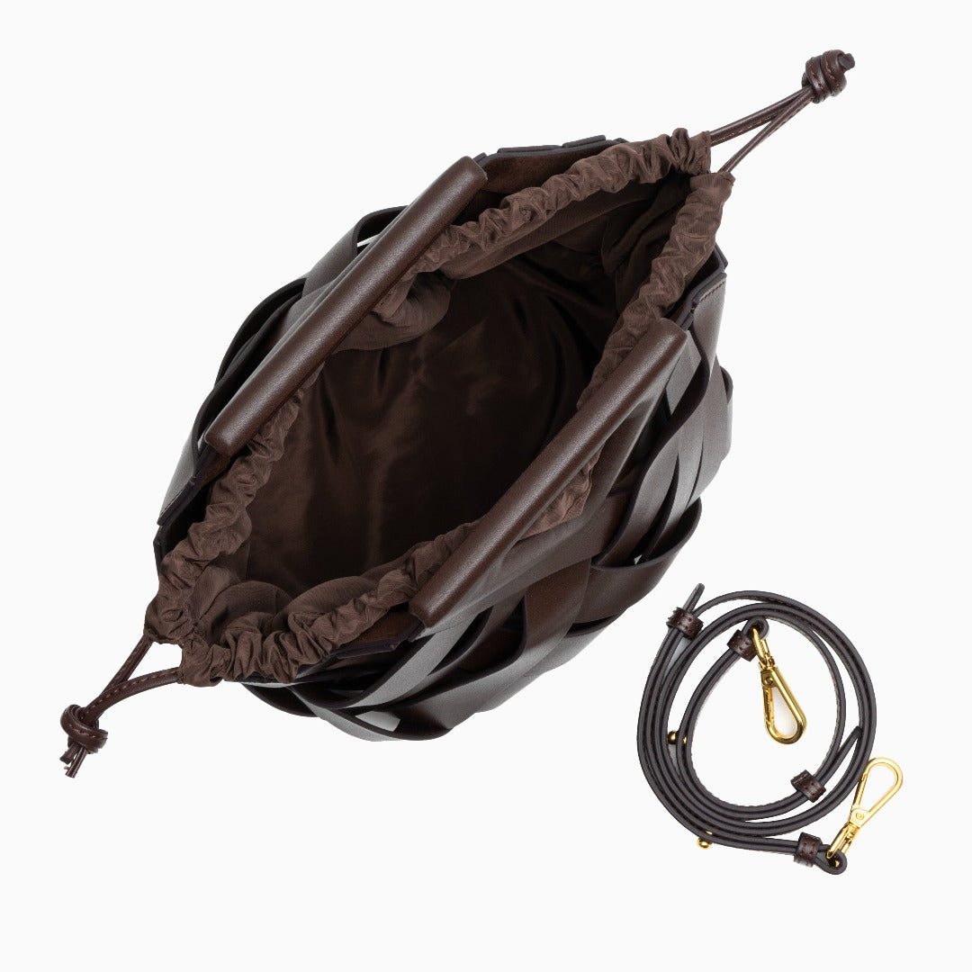 Elara | The Sculpted Intricate-Weave Origami Handbag