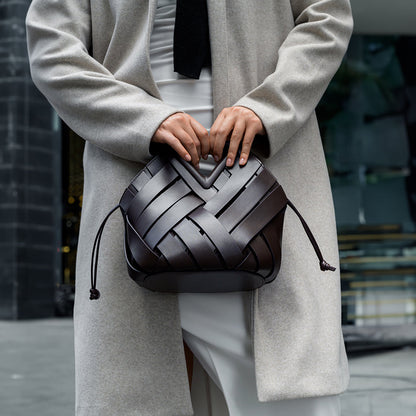 Elara | The Sculpted Intricate-Weave Origami Handbag