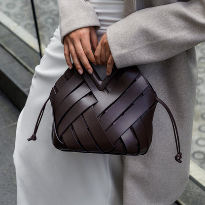 Elara | The Sculpted Intricate-Weave Origami Handbag
