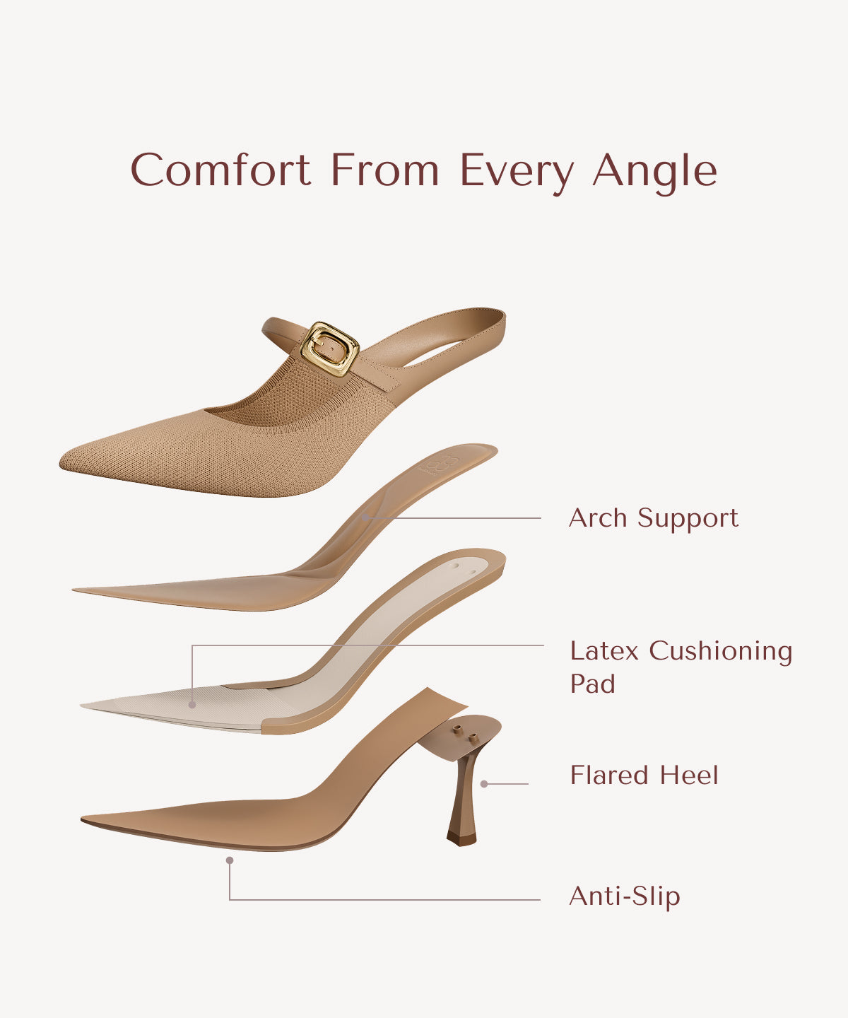 Grace |  The Fly-Woven Lithe Stiletto Mule