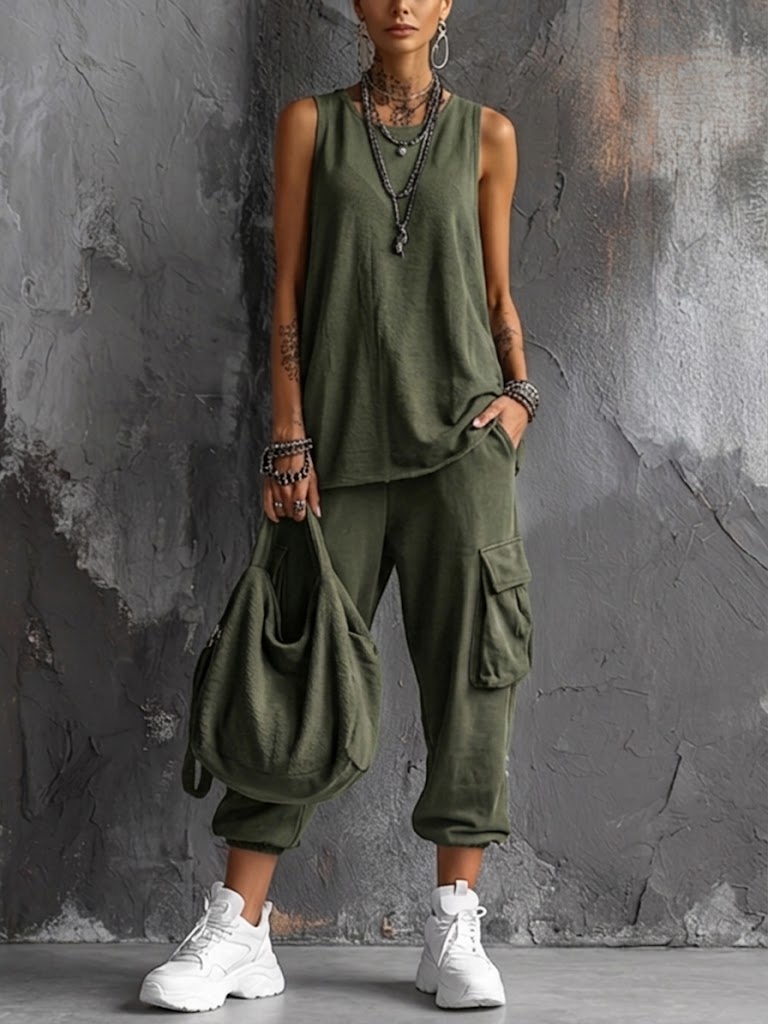 Norelle | The Sleeveless Wide-Leg Lounge Co-Ord
