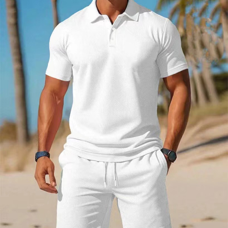 Vince | The Men's Breathable Athletic Polo & Shorts Set