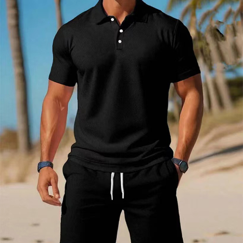 Vince | The Men's Breathable Athletic Polo & Shorts Set