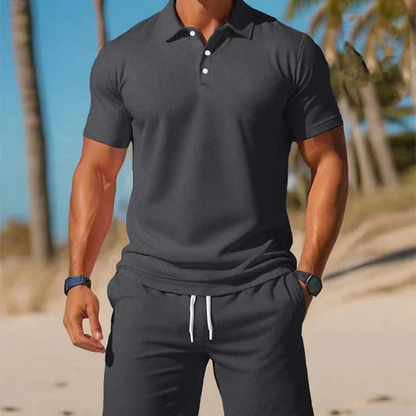 Vince | The Men's Breathable Athletic Polo & Shorts Set