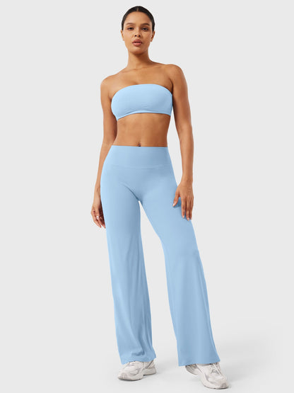 Yeoreo | The High-Waist Seamless-Front Straight-Leg Leggings