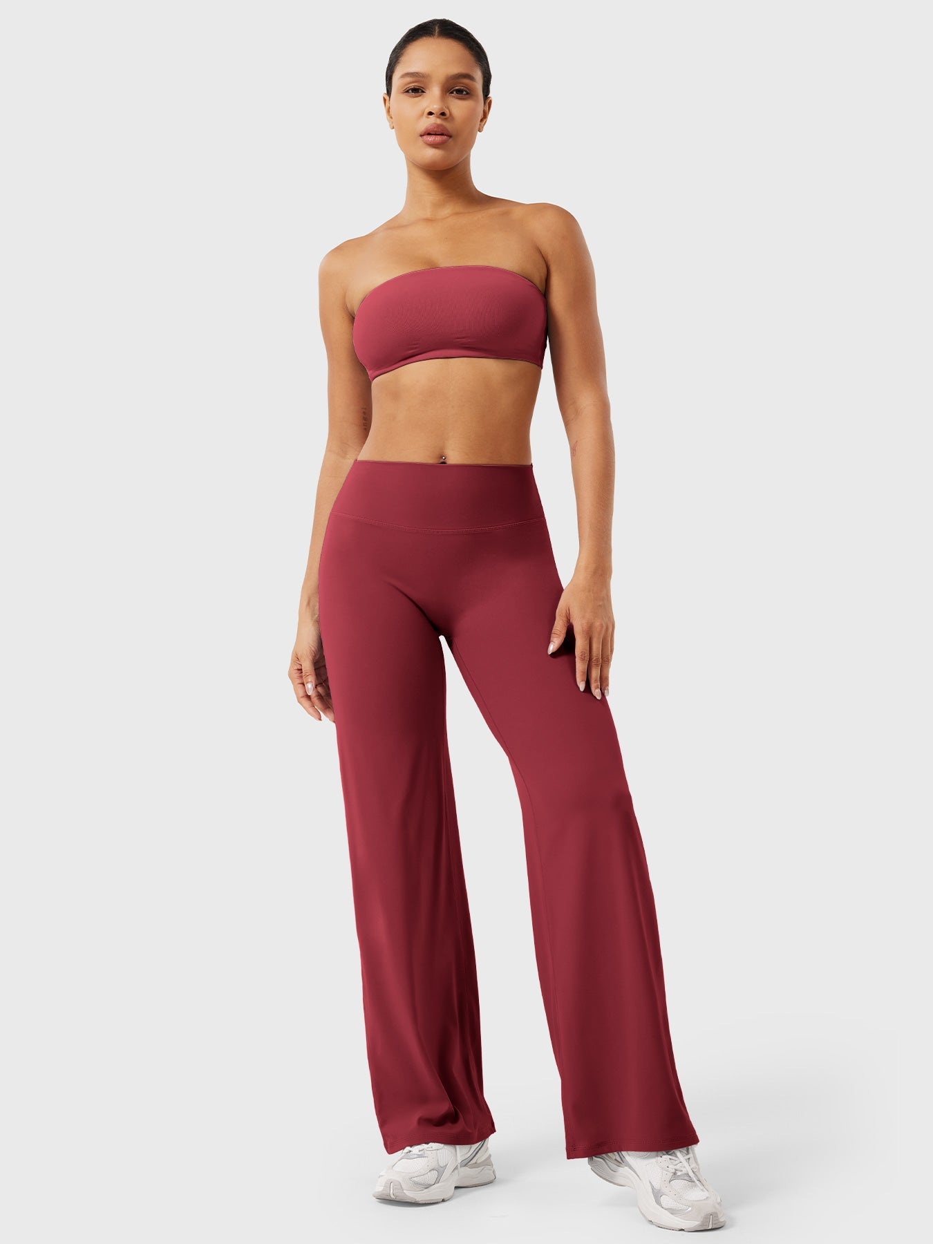 Yeoreo | The High-Waist Seamless-Front Straight-Leg Leggings