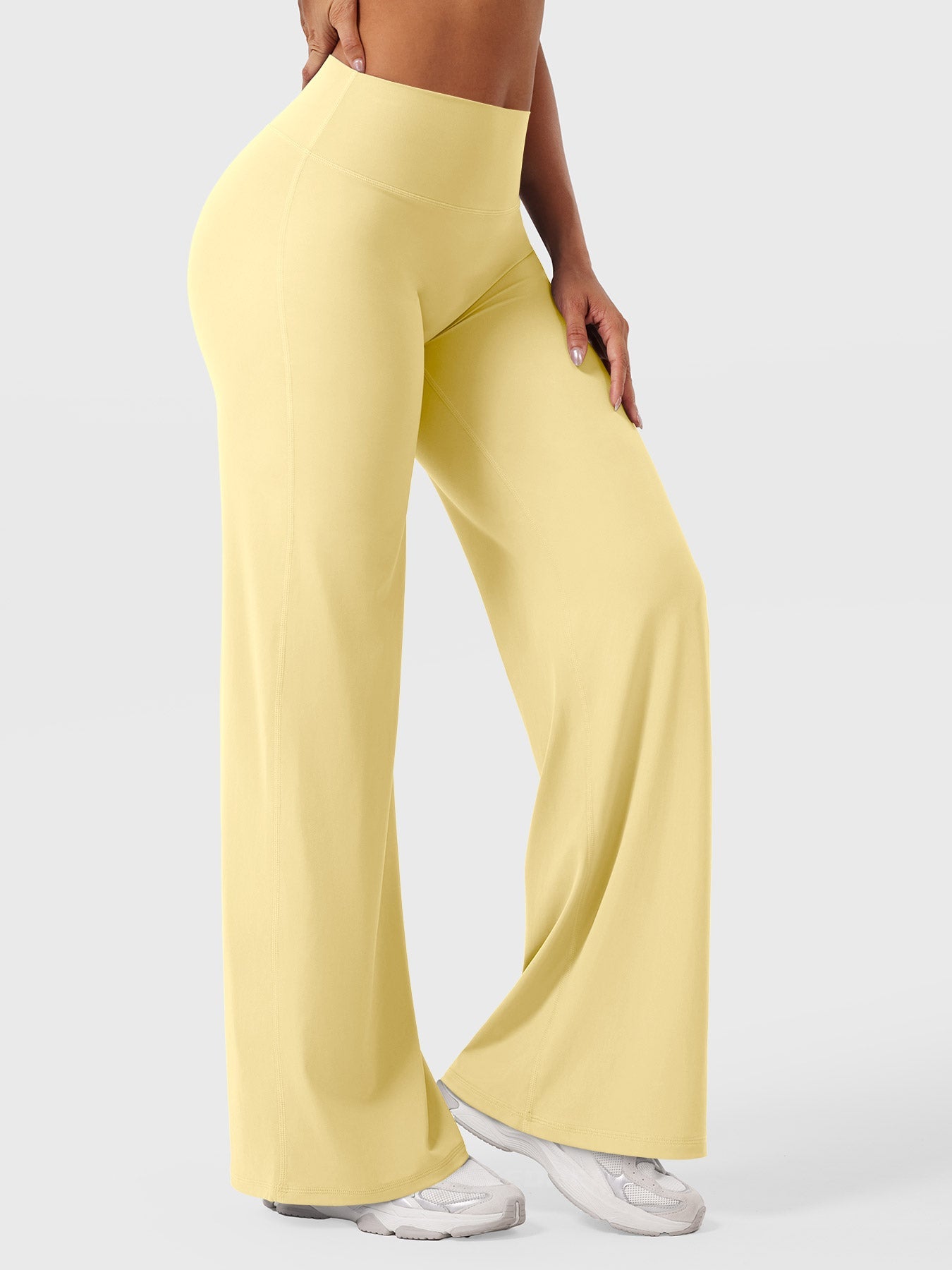 Yeoreo | The High-Waist Seamless-Front Straight-Leg Leggings