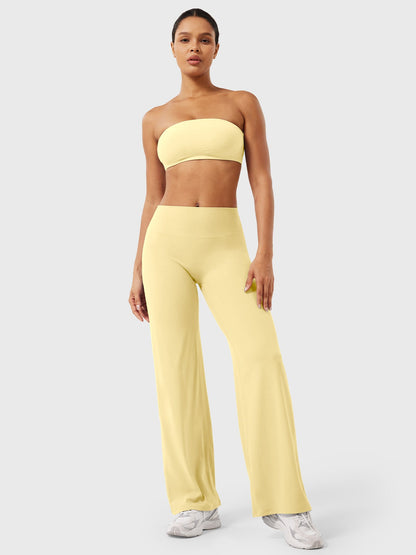 Yeoreo | The High-Waist Seamless-Front Straight-Leg Leggings